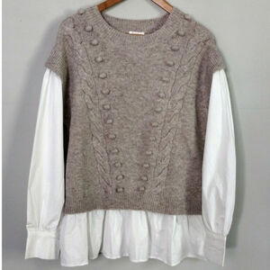 NWT Fate Twofer Sweater Vest Shirt Combo Top Large